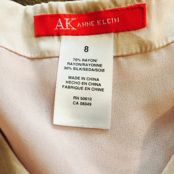 Anne Klein Blush Peplum Style Tank Top - Picture 5 of 8
